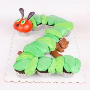 Hungry Caterpillar Pull-Apart Cupcakes